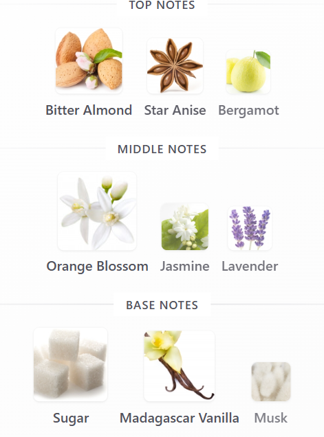 French Vanille and Fleur D'oranger (Orange Blossom) eau de parfum